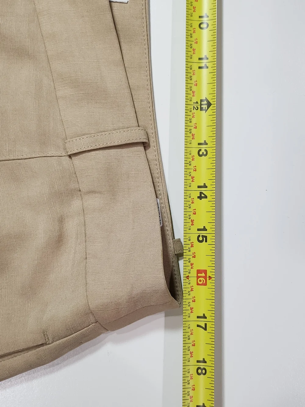 Banana Republic Tencel Linen Blend Relaxed Utility Pants Size 14 Khaki